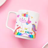 Personalised Cute Unicorn Mug Toddler Kid - Gift for girl - birthday Party gift